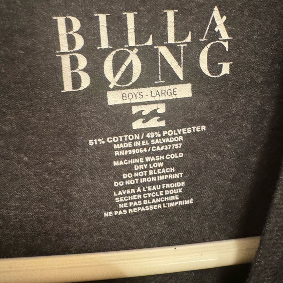 Set of 2 Boys Large Size 16 Short Sleeve Shirts: Red Camel & Billabong - Picture 8 of 9